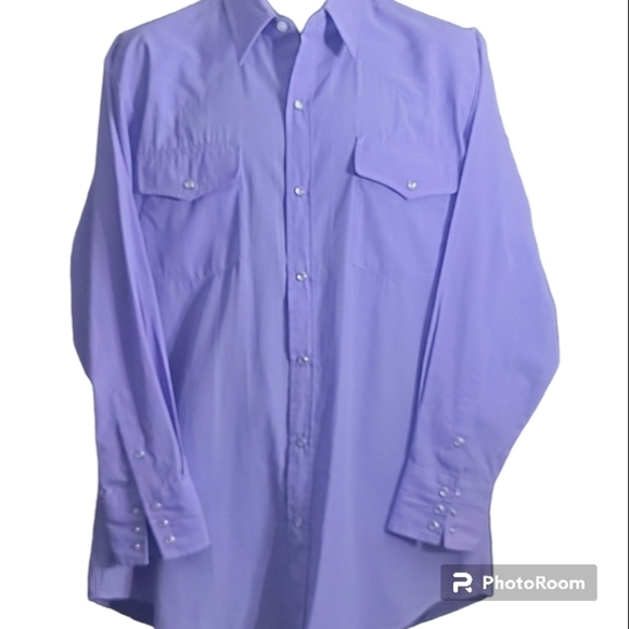 Northern Plains Western men's Dress shirt with pearl snaps 16-16 1/2 33/34 - Picture 5 of 11